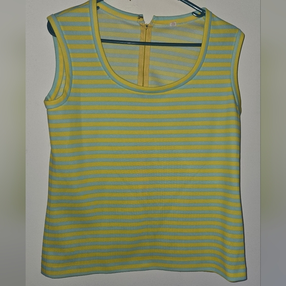 Striped Polyester Tank Top - Picture 1 of 6